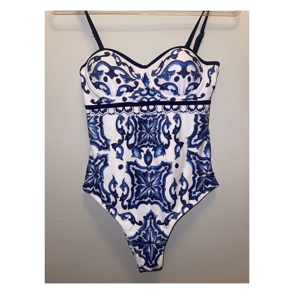 Swimsuit Versace print style